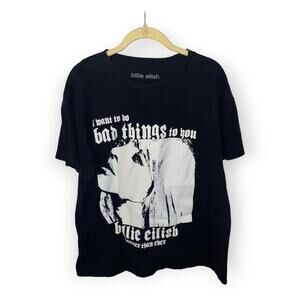 Billie Ellish Happier than ever Concert Tee Sz XL EUC